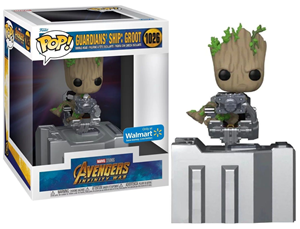 اکشن فیگور اسپشیال 9 سانتی فانکو پاپ گروت با سفینه نگهبانان مدل Funko POP - Marvel - Avengers Infinity War - Guardians Ship Groot - Bobble Head - Exclusive _اسباب بازی